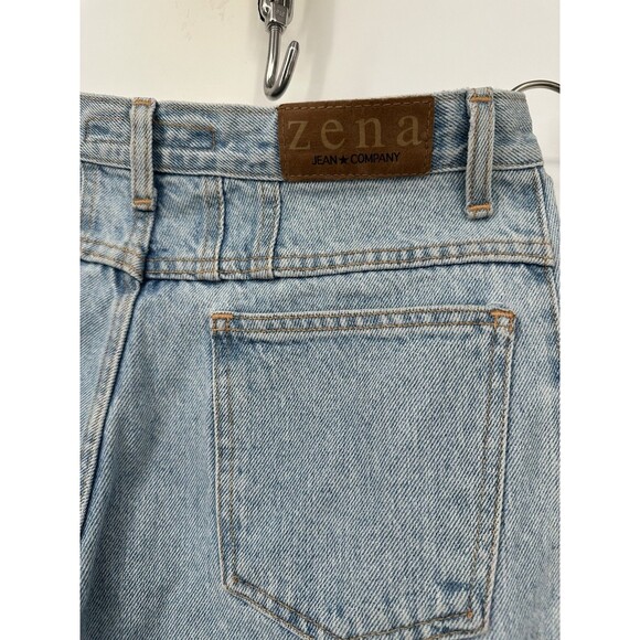 Vintage Y2K 90s Mom jeans High Waisted Zena Jean Ultra Light Wash Size 11/30 - Picture 6 of 15